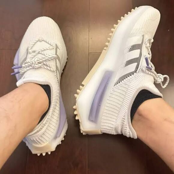 adidas NMD-S1 (HP5522) Men\'s 12 Cloud White Light Purple BOOST Primeknit Shoes main image 5